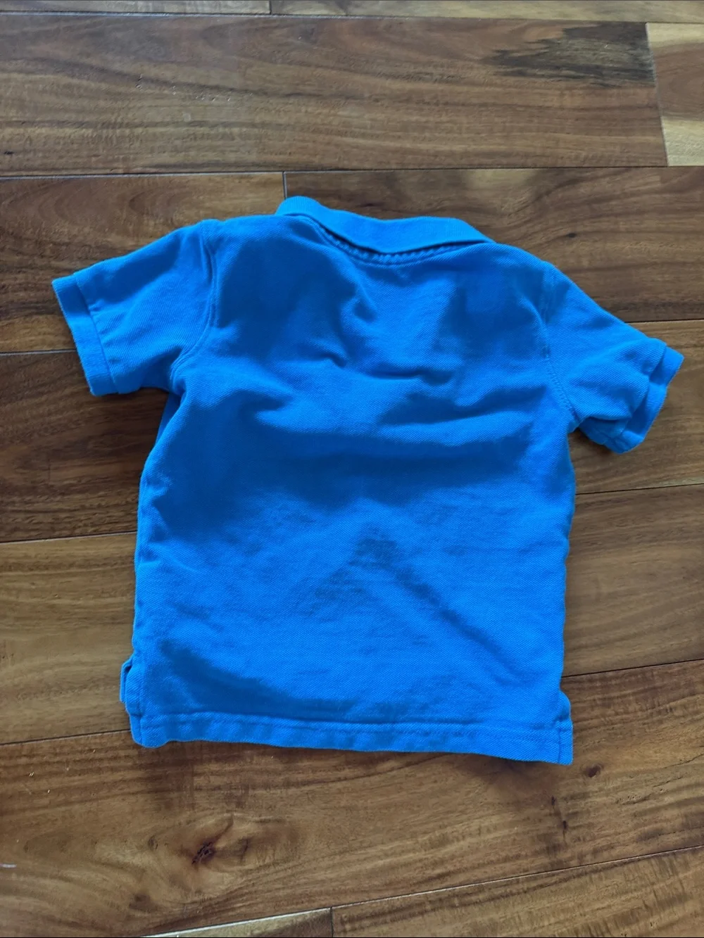 GAP Bright Blue Polo with Embroidered Bear Logo